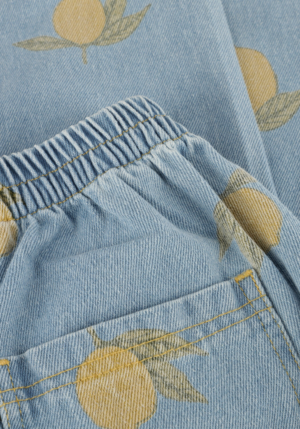 Lichtblauwe KONGES SLOJD Straight leg jeans MAGOT PANTS GOTS - large