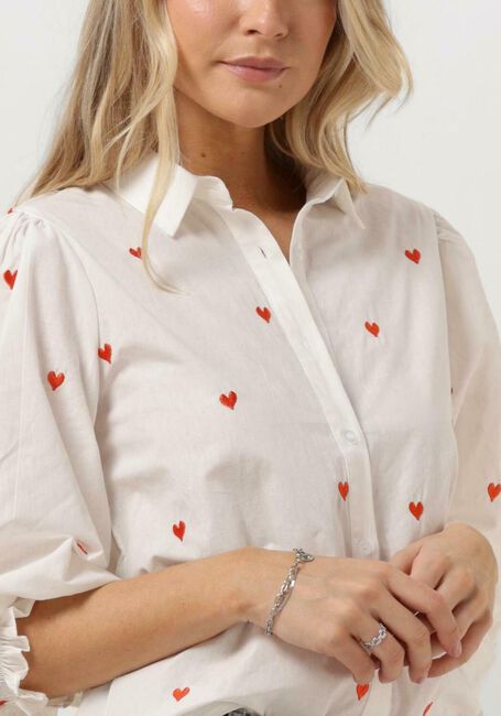 Witte YDENCE Blouses BLOUSE CINDY HEARTS - large