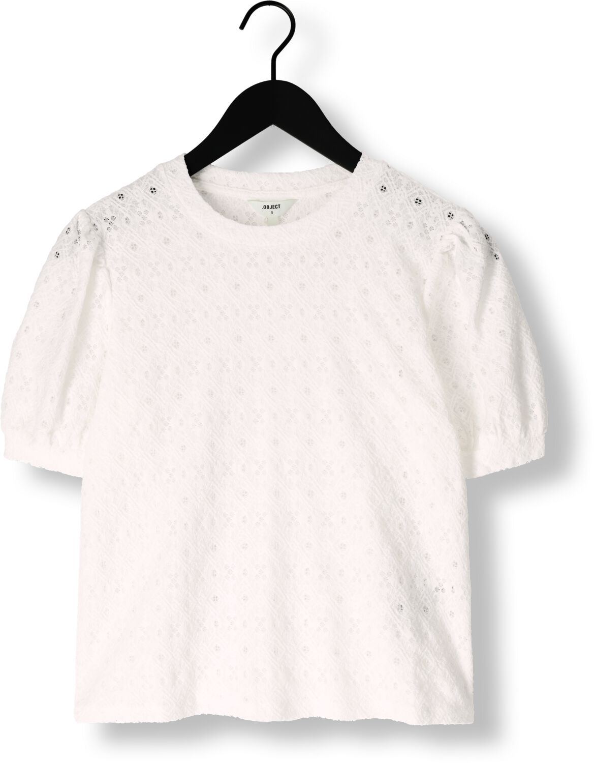 OBJECT Dames Tops & T-shirts Objlaila S s Re Top Wit