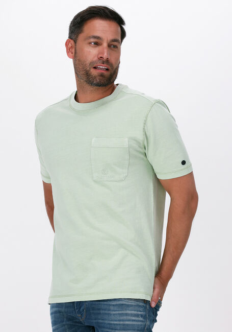 Groene CAST IRON T-shirt SHORT SLEEVE R-NECK RELAXED GARMENT DYED JERSEY - large