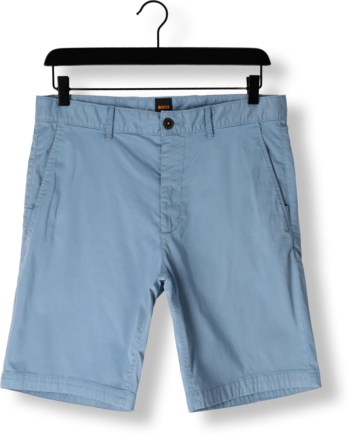 BOSS ORANGE Heren Broeken Chino-slim-short Lichtblauw