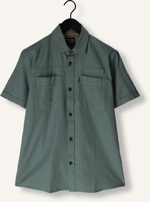 Groene PME LEGEND Casual overhemd SHORT SLEEVE SHIRT CTN SLUB Groene PME LEGEND Casual overhemd SHORT SLEEVE SHIRT CTN SLUB - large