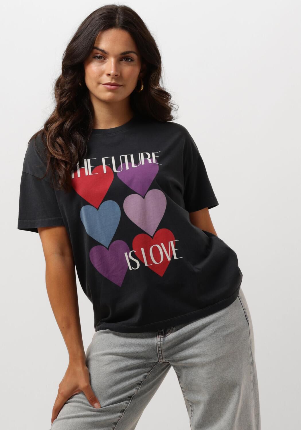 CATWALK JUNKIE Dames Tops & T-shirts Relaxed Tee Grijs