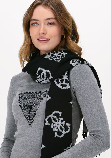 Zwarte GUESS Sjaal SCARF AW8507WOL03 - large