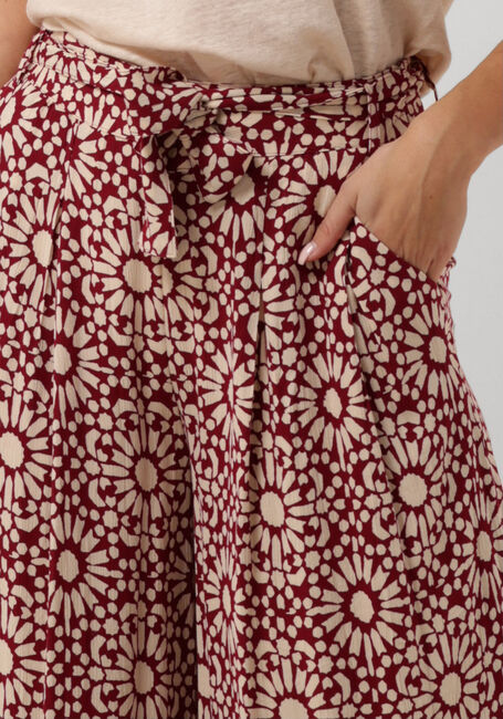 Bordeaux BY-BAR Wijde broek WANDA SUNFLOWER PANTS - large