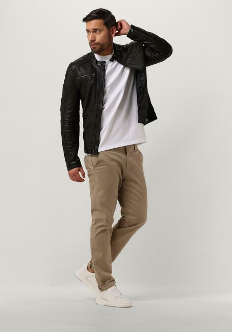 Zwarte GOOSECRAFT Leren jas GC JACKET965 Zwarte GOOSECRAFT Leren jas GC JACKET965 - large
