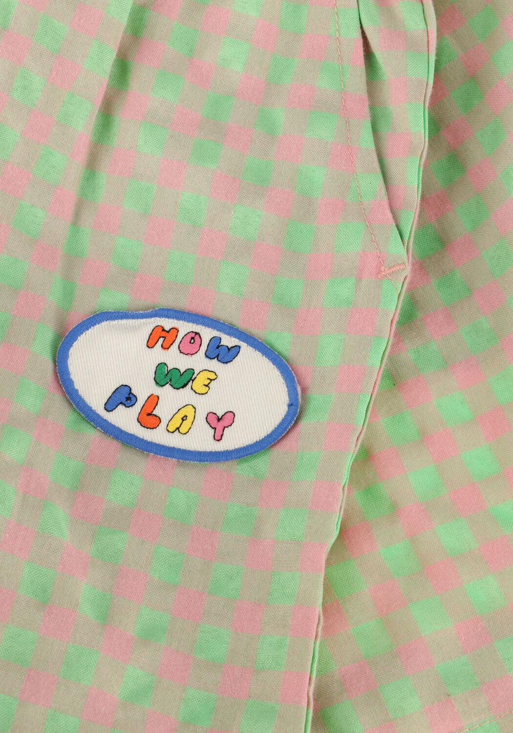 Mint Jelly Mallow Korte broek PLAY CHECKED WOVEN SHORT - large