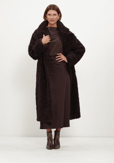 Bruine BEAUMONT Teddy jas SASHA LONG COAT - large