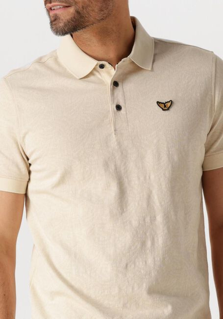 Beige PME LEGEND Polo SHORT SLEEVE POLO JACQUARD JERSEY - large