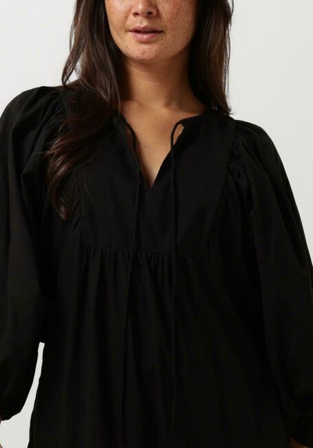 Zwarte NOTRE-V Maxi jurk NV-DENTE MIDI DRESS - large