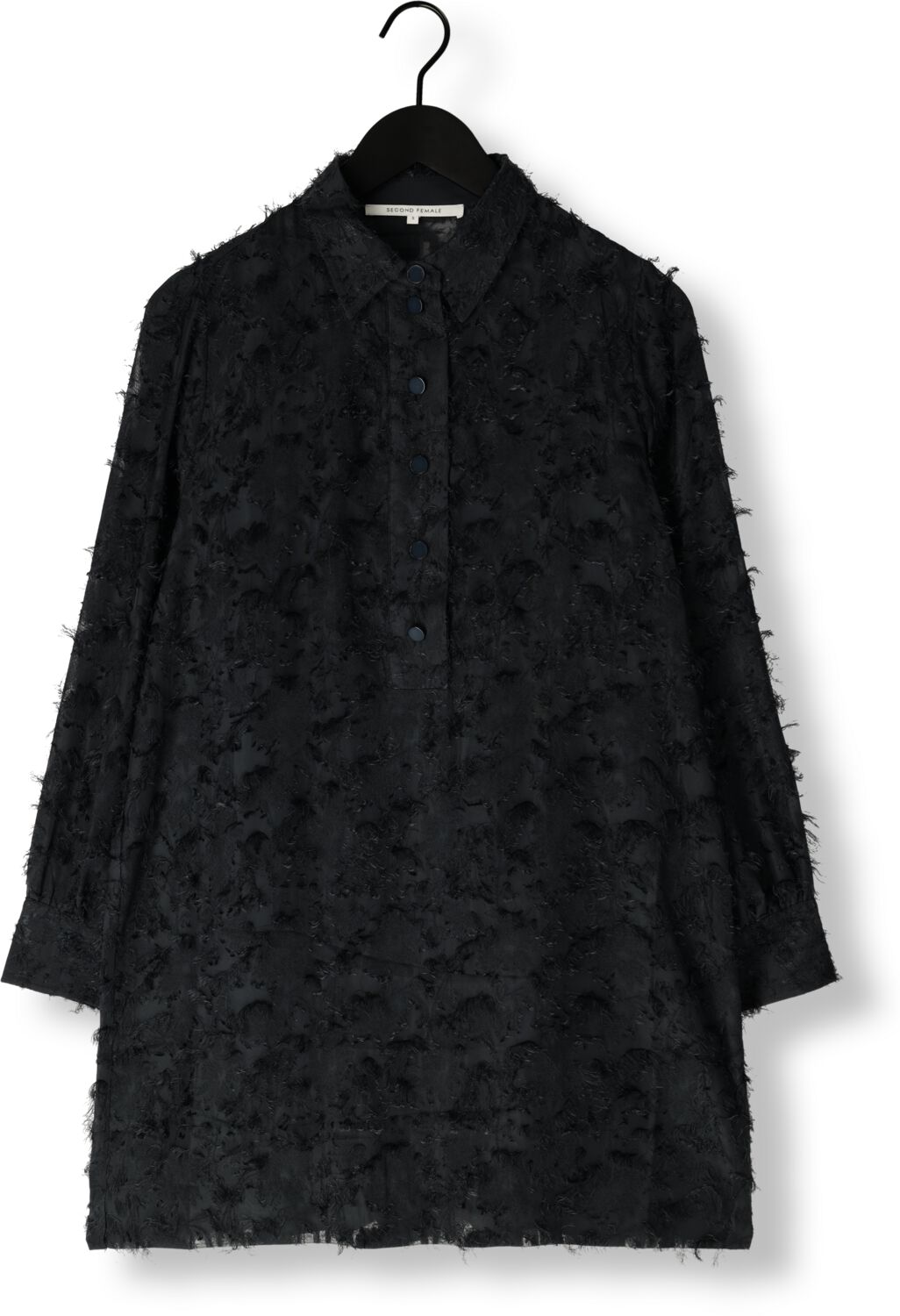 SECOND FEMALE Dames Jurken Carey Tunic Dress Grijs