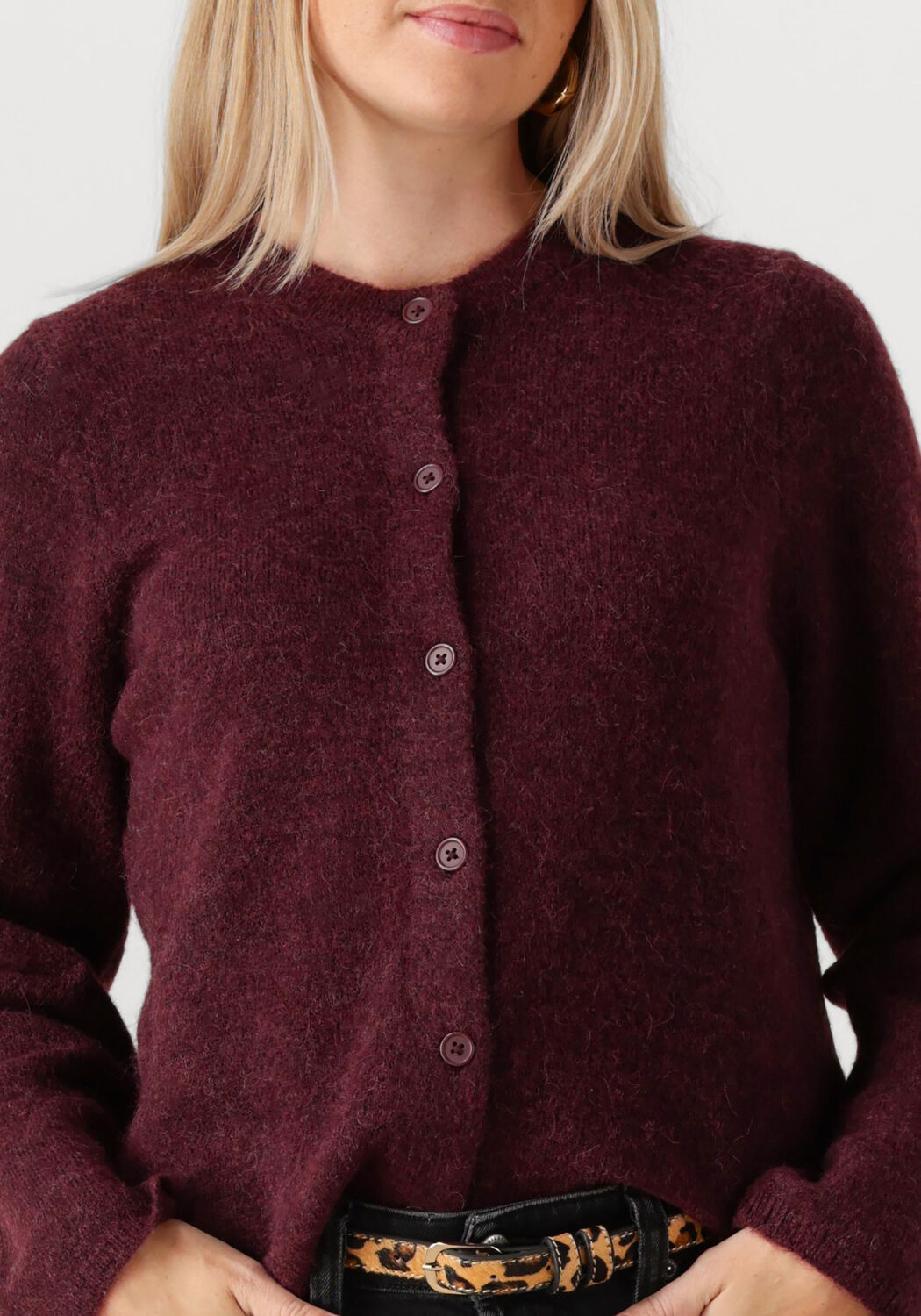 SELECTED FEMME Dames Truien & Vesten Slflulu New Ls Knit Cardigan Bordeaux