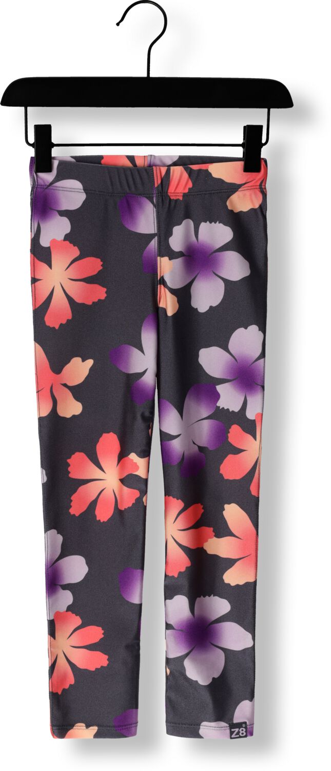 Z8 legging Ivey donkerblauw lila roze Meisjes Polyester Blad 104