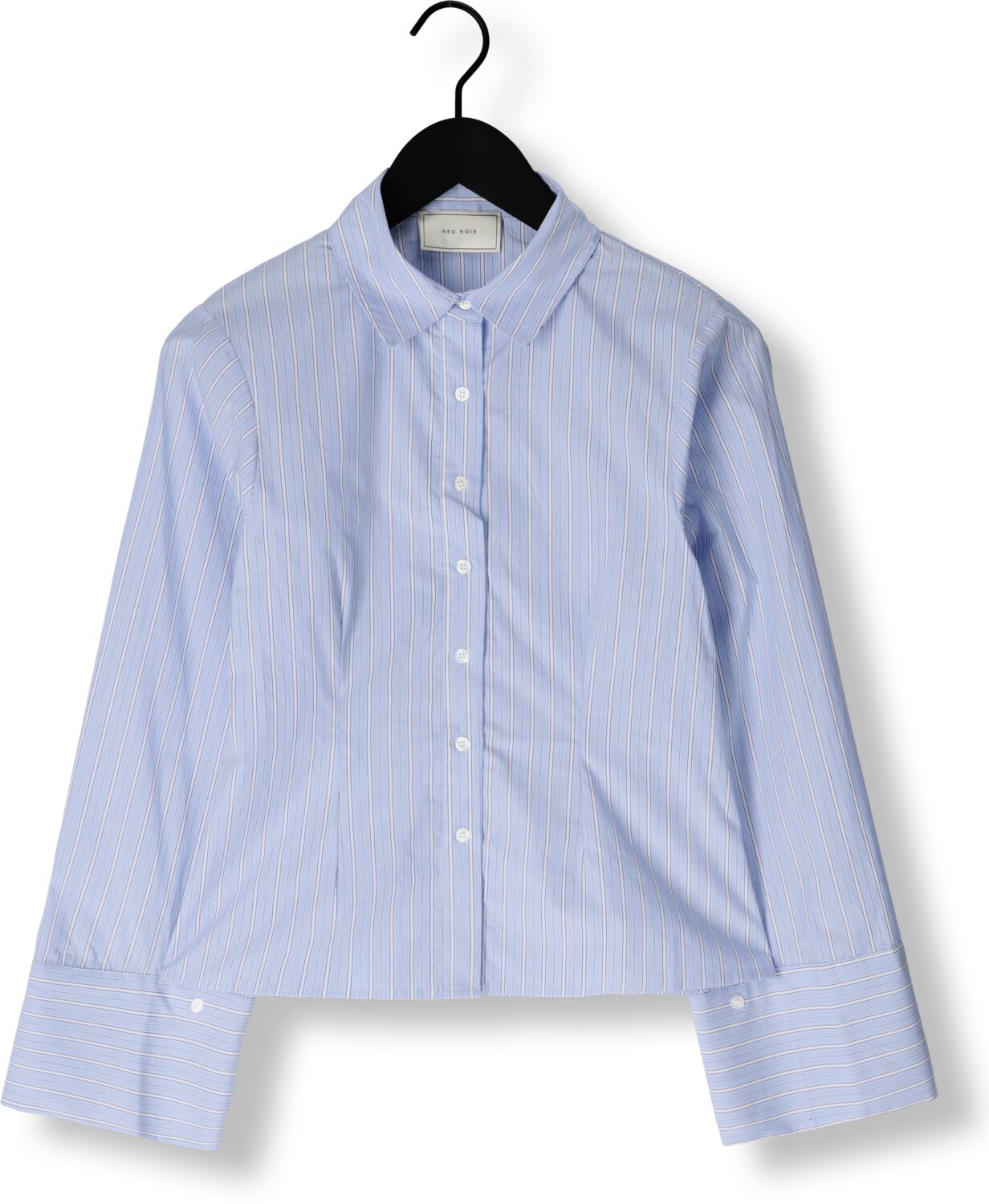 NEO NOIR Dames Blouses Rosa Stripe Shirt Lichtblauw
