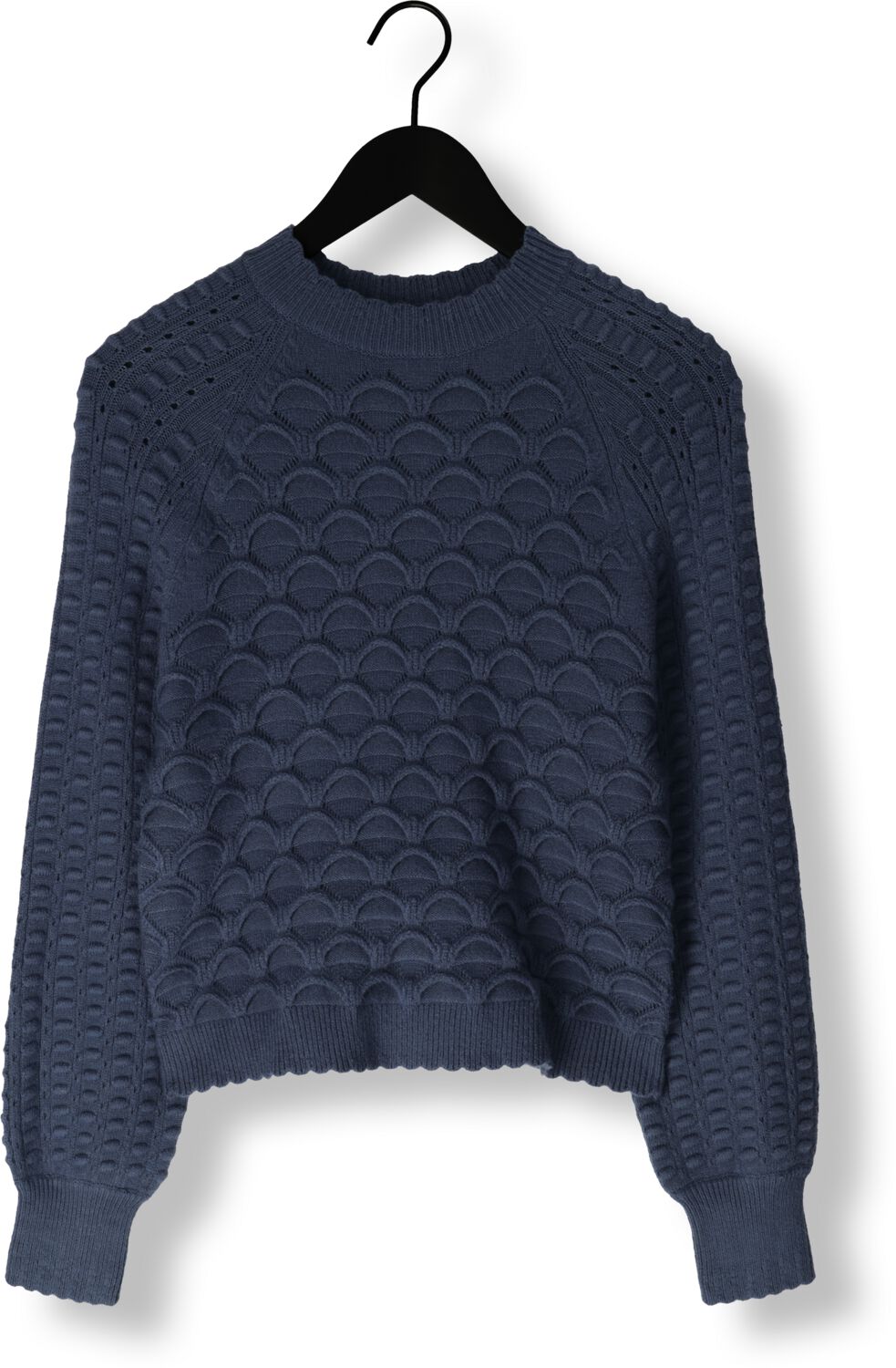 OBJECT Dames Truien & Vesten Objsida Knit L s Re Pullover Blauw