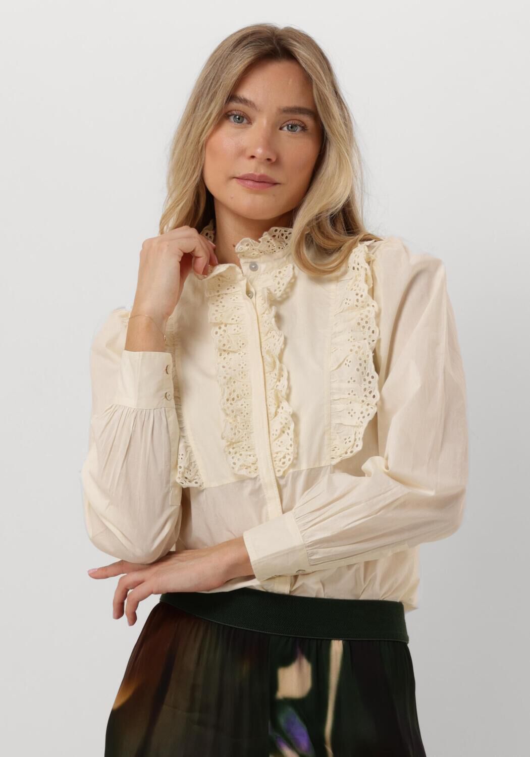Antik batik Bohemian Charlotte Blouse Beige Dames