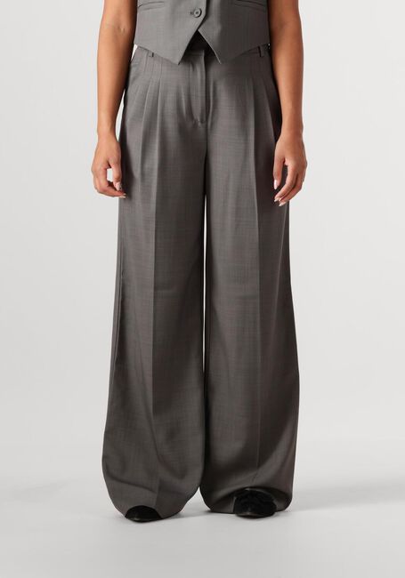 Donkergrijze CO'COUTURE Pantalon LIANE PLEAT PANT - large