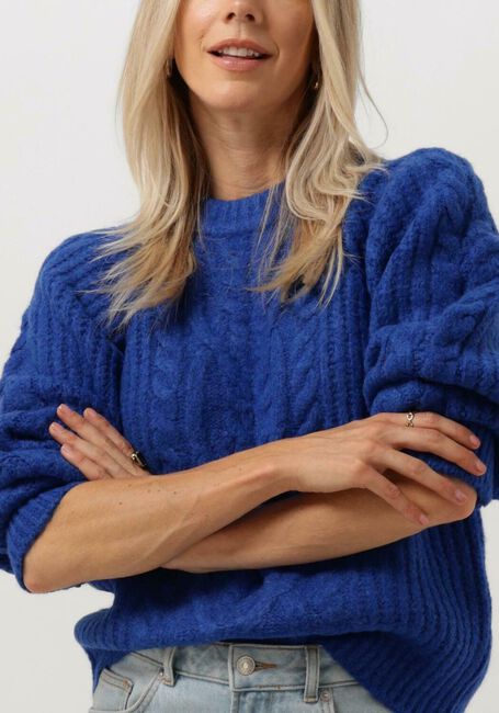 Blauwe Y.A.S. Trui YASSULLA LS KNIT PULLOVER - large