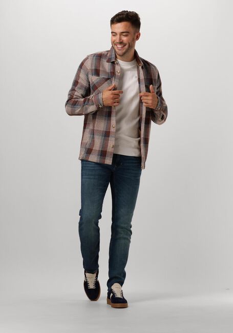 Bruine CAST IRON Overshirt LONG SLEEVE SHIRT HEAVY CHECK - large