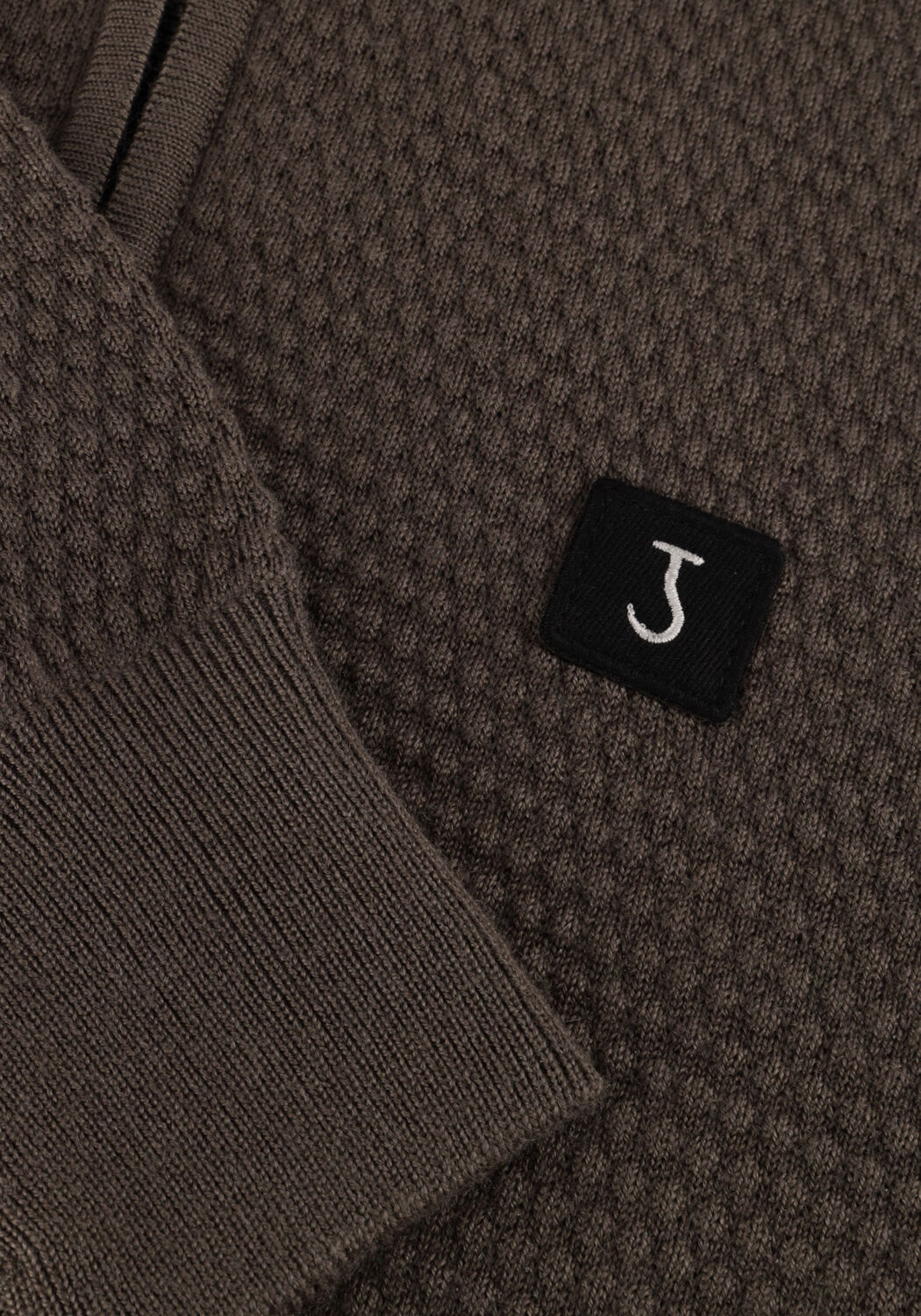 Olijf BUTCHER OF BLUE Trui STRUCTURE HALFZIP - large