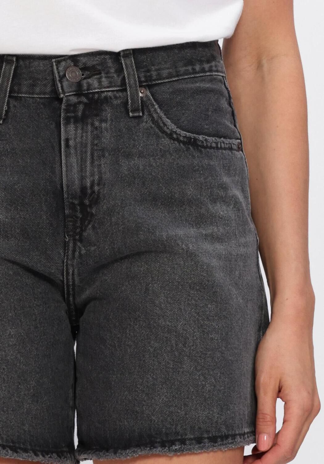 Donkergrijze LEVI'S Shorts HIGH BAGGY SHORT SHORT - large