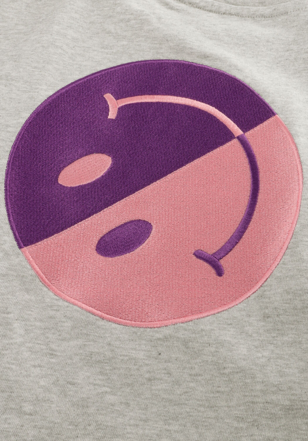 Lichtgrijze Salty Stitch Top SALTY SKATER TEE SMILEY - large