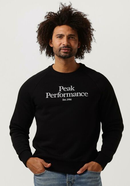 Zwarte PEAK PERFORMANCE Trui M ORIGINAL CREW - large