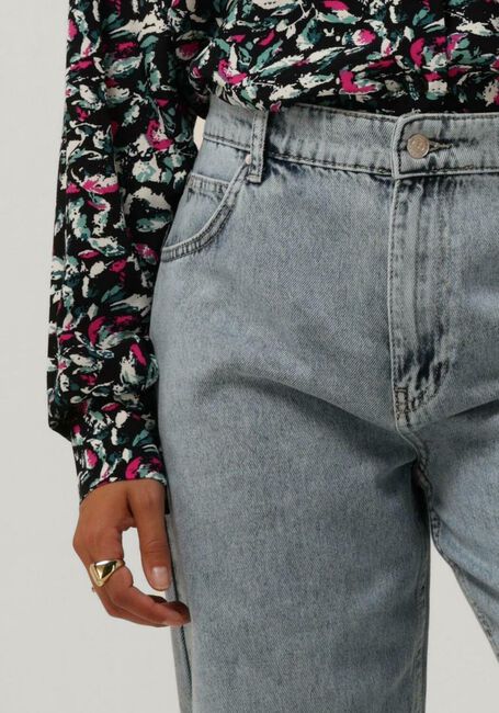 Blauwe ALIX THE LABEL Wijde broek BAGGIE DENIM PANTS - large
