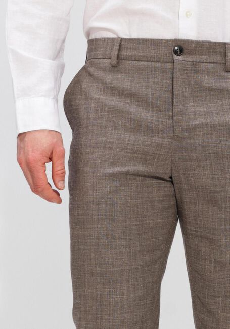 Bruine SELECTED MEN Pantalon SLHSLIM-OASIS LINEN TRS NOOS - large