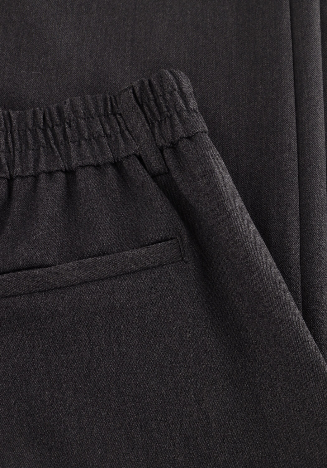 Grijze OBJECT Wijde broek OBJLISA WIDE PANT - large