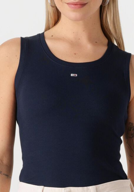 Donkerblauwe TOMMY JEANS Top TJW ESSENTIAL RIB TANK EXT - large