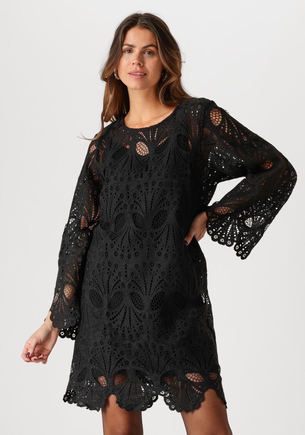 Moves Zwarte Avios Mini Jurk Black Dames