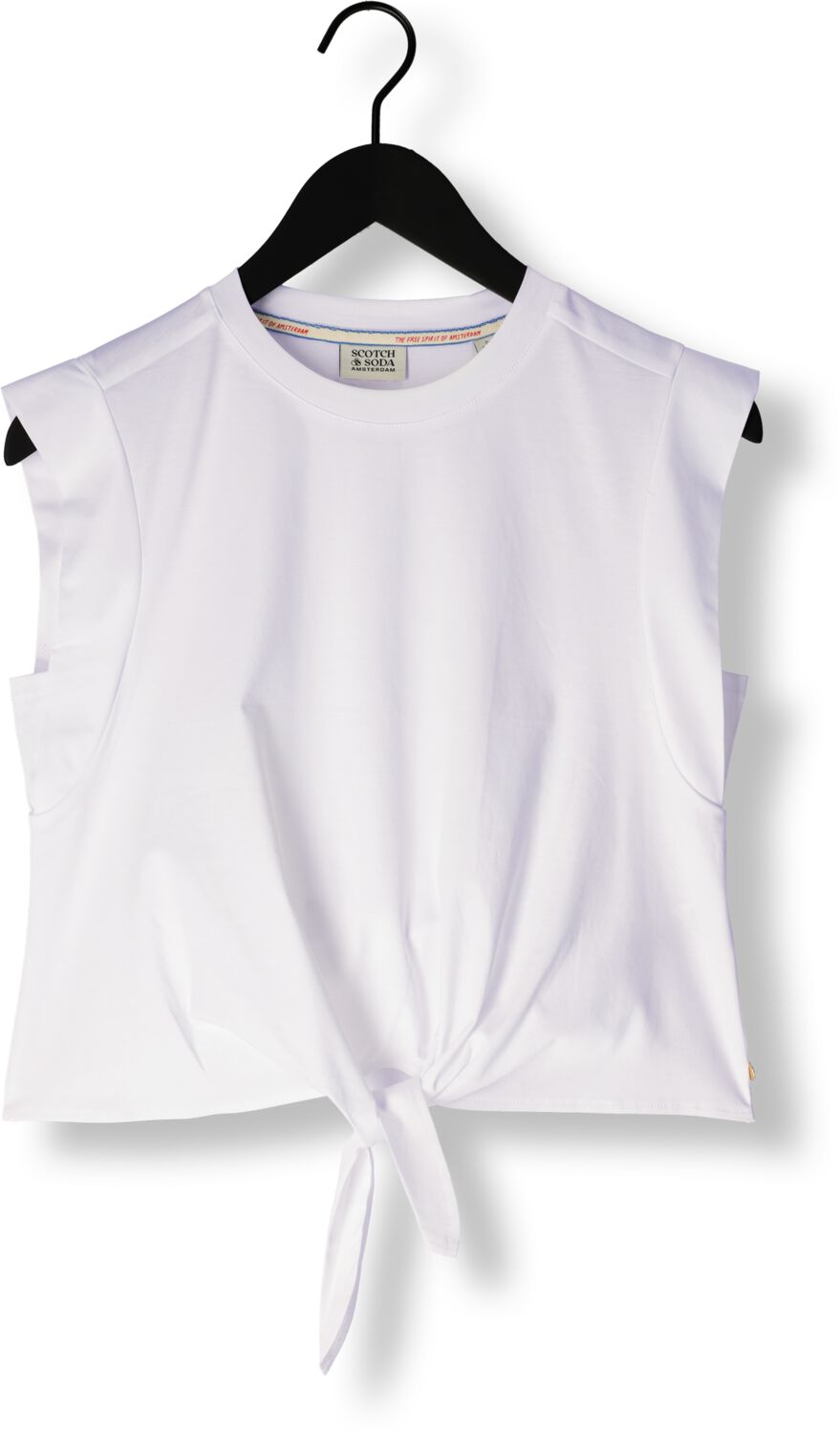 SCOTCH & SODA Dames Tops & T-shirts Sleeveless Knotted T-shirt Wit