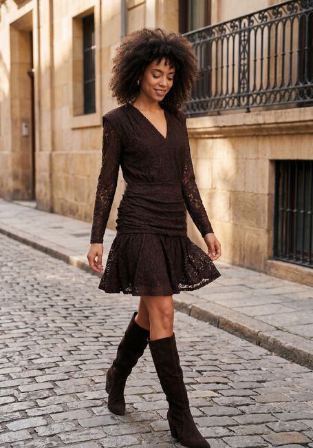 Bruine DANTE6 Mini jurk SKYDANCE LACE MINI DRESS - large