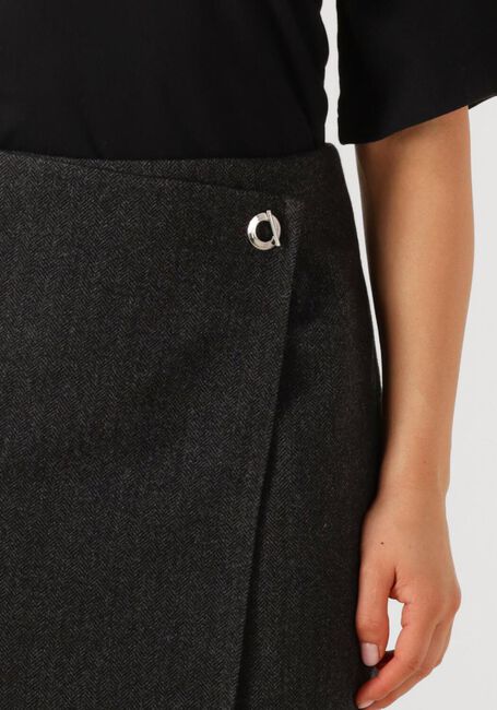 Donkergrijze NEO NOIR Mini jurk MARISI HERRINGBONE SKIRT - large