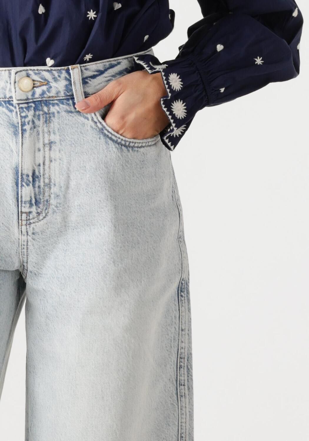 FABIENNE CHAPOT Dames Jeans Alex Wide Leg Jeans Lichtblauw