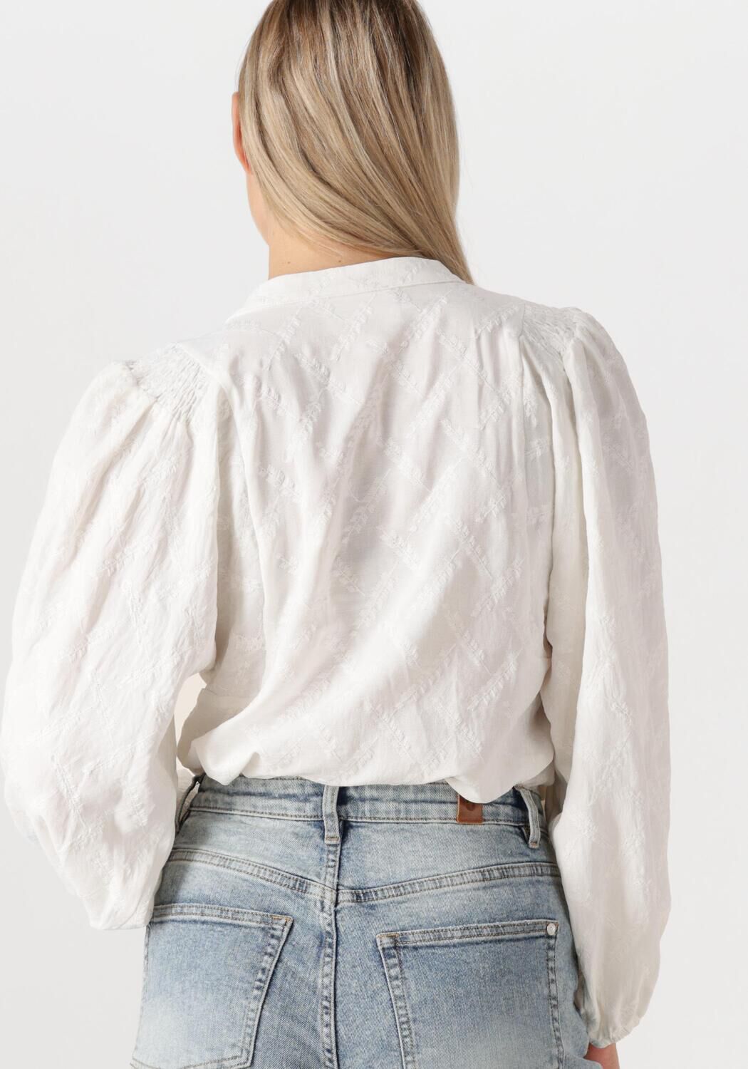 AIMEE THE LABEL Dames Blouses Cecile2 Wit