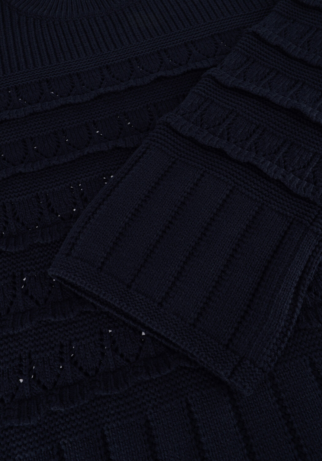 Donkerblauwe Y.A.S. Trui YASTIMU LS KNIT PULLOVER - large