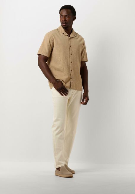 Camel ANERKJENDT Casual overhemd AKLEO S/S SEERSUCKER SHIRT - large