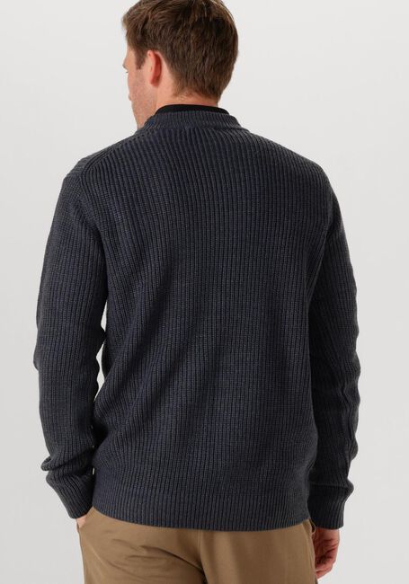 Donkergrijze DSTREZZED Trui CREW RIBKNIT - large