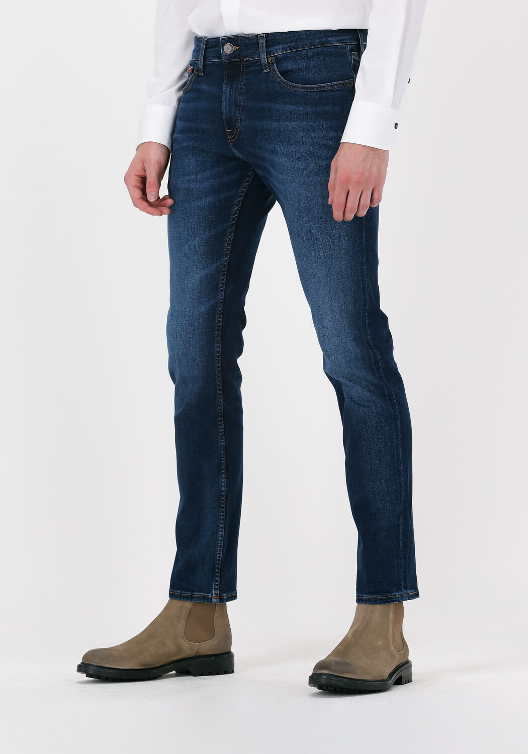 Donkerblauwe TOMMY JEANS Slim fit jeans SCANTON SLIM ASDBS | Omoda