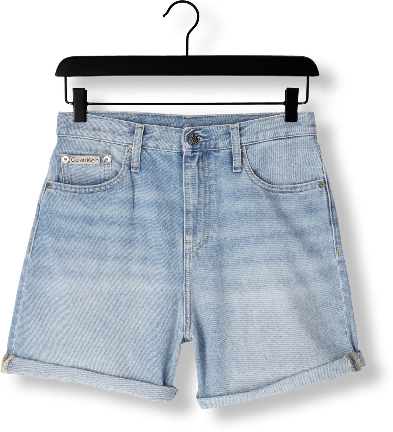 CALVIN KLEIN Dames Jeans Mom Short Lichtblauw