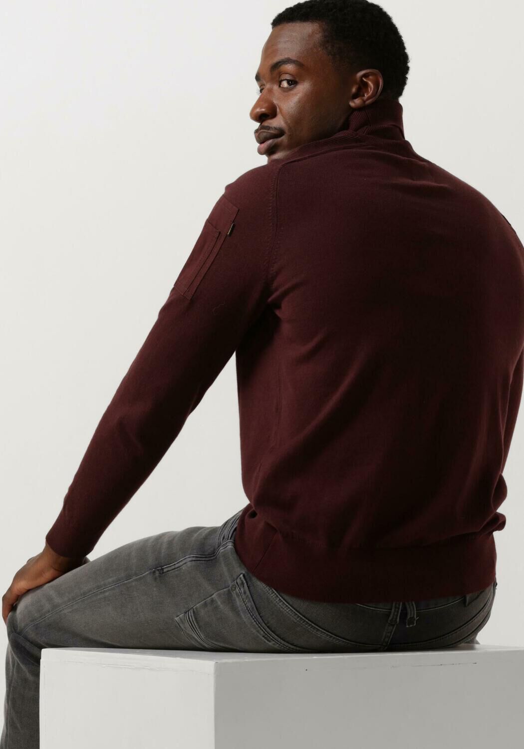 bordeaux pme legend coltrui turtleneck cotton elite knit