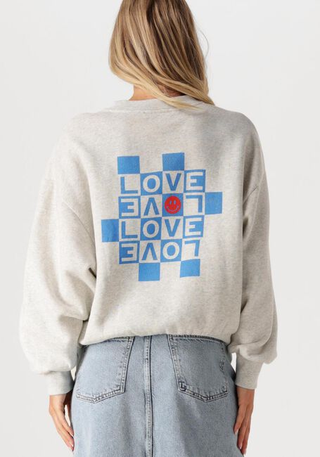 Grijze BY-BAR Sweater BIBI LOVE SWEATER - large