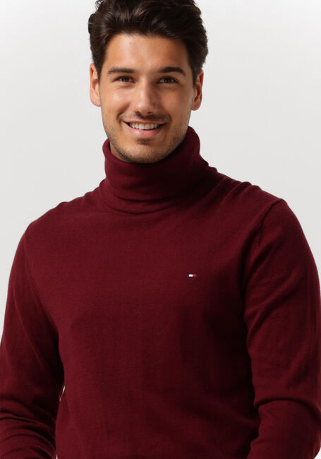 Bordeaux TOMMY HILFIGER Coltrui PIMA ORG CTN CASHMERE ROLL NECK - large