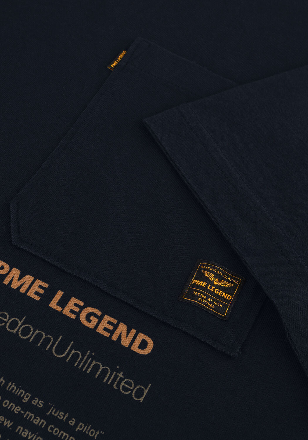 Blauwe PME LEGEND T-shirt SHORT SLEEVE R-NECK PLAY SINGLE JERSEY - large