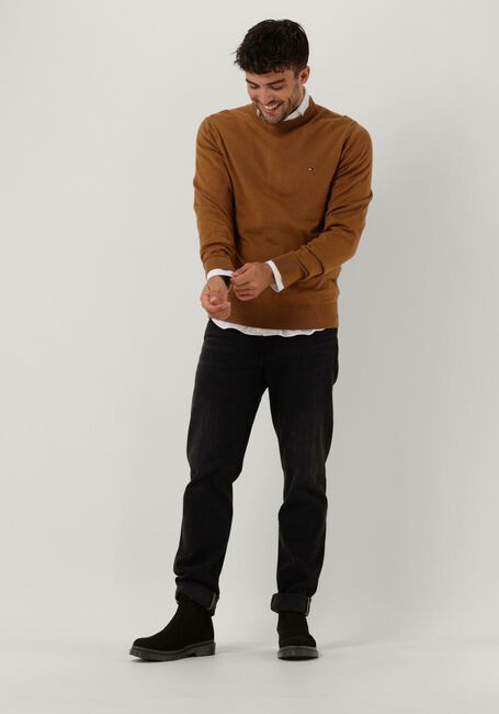 Bruine TOMMY HILFIGER Trui PIMA ORG CTN CASHMERE CREW NECK - large