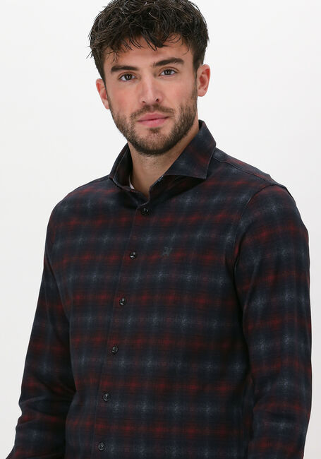 Grijze VANGUARD Casual overhemd LONG SLEEVE SHIRT CHECK PRINTE - large