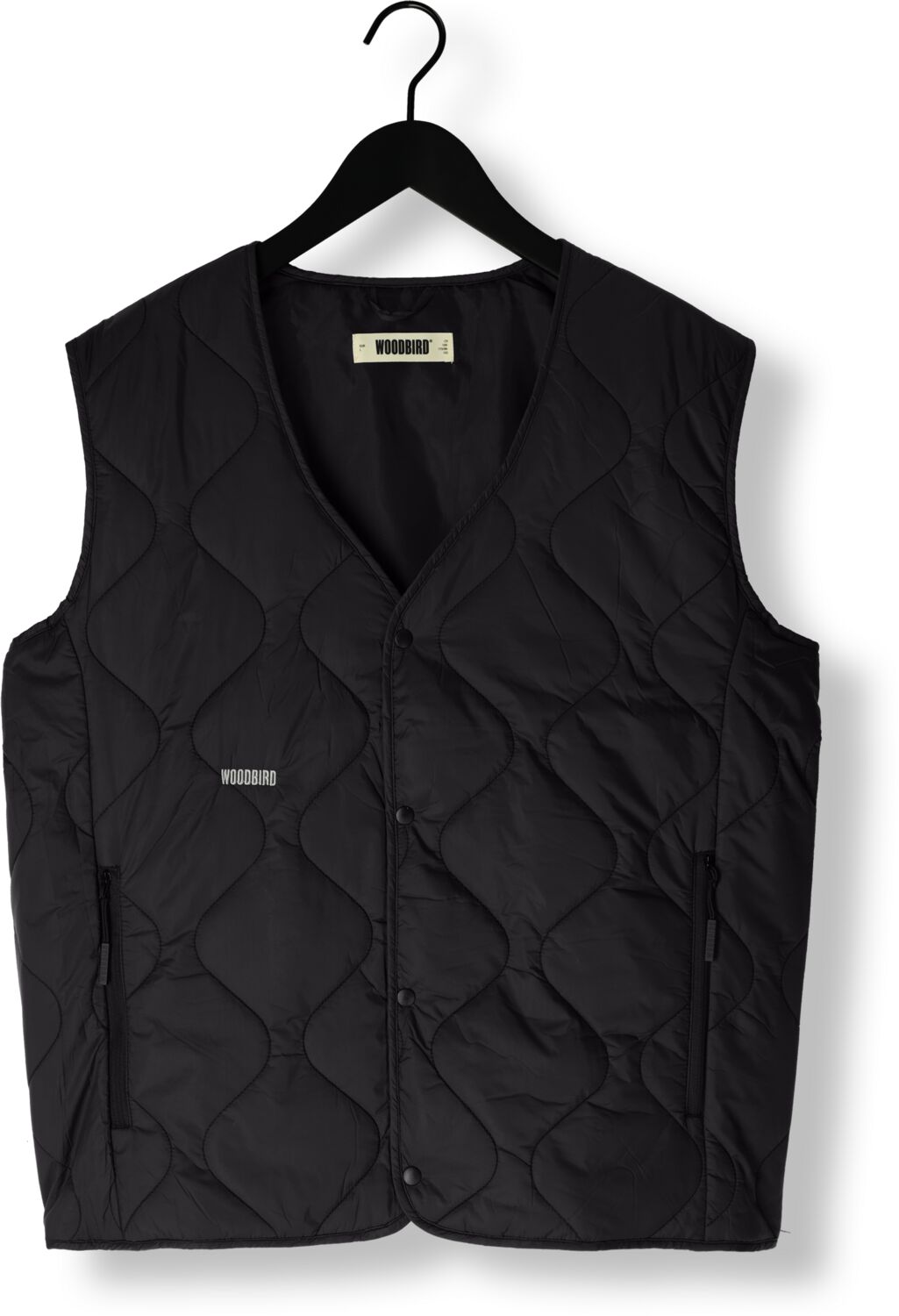 WOODBIRD Heren Jassen Wbtrais Quilt Vest Zwart