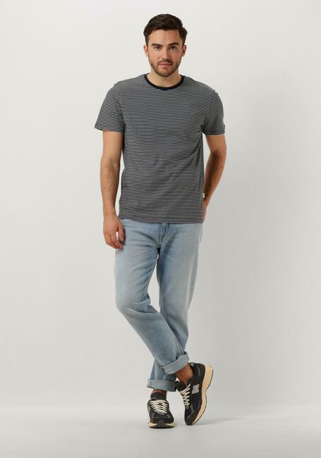 Blauwe SELECTED HOMME T-shirt SLHASPEN STRIPE SS O-NECK TEE NOOS - large